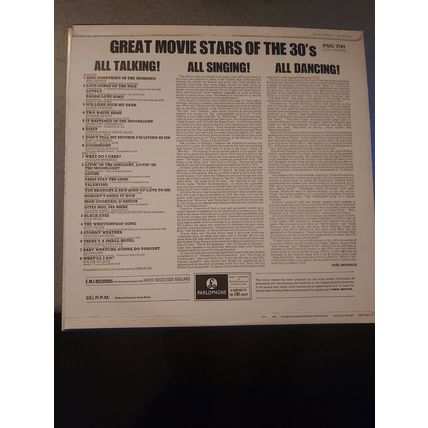 Various – Great Movie Stars Of The Thirties (PMC7141) (LP)