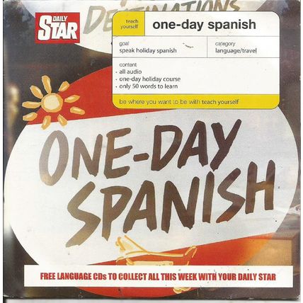 One Day Spanish Audiobook CD Promo The Daily Star Newspaper