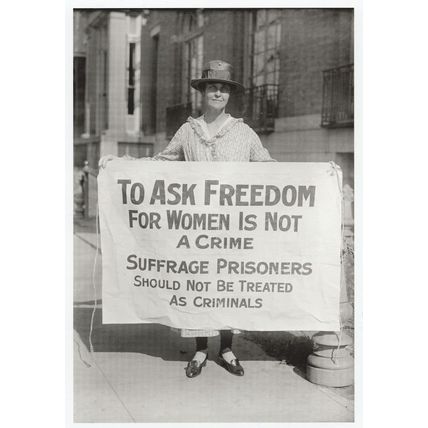 Mary Winsor Freedom For American Suffragettes In Prison Postcard
