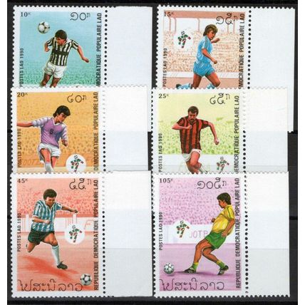 ZAYIX Laos 998-1003 MNH World Cup Soccer Championships Sports Games 100323S45