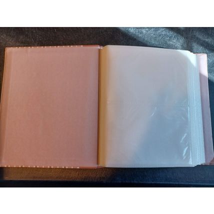 9 x 7 photo album pink stripes vintage 40 pages hold each page holds 2 5 x4