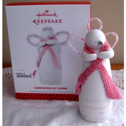 Hallmark 2013 Keepsake Ornament SURROUNDED BY CARING Susan G Komen NIB