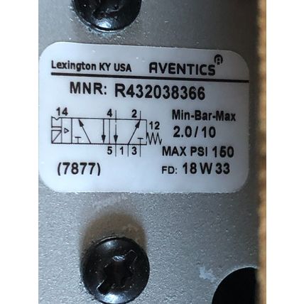 NEW AVENTICS R432038366 CERAM VALVE,GS-020061-00240,EV