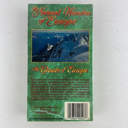 Natural Wonders of Europe - The Giants Of Europe VHS New Sealed