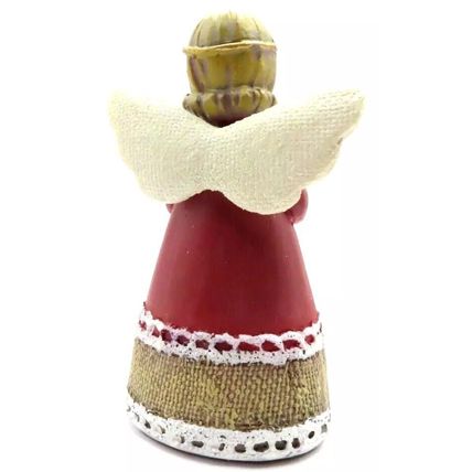 Faith Angel Figurine Holding a Gold Cross Ornament Christianity Jesus Home Decor