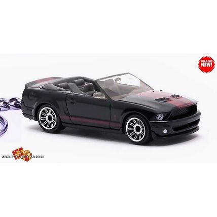 RARE KEYCHAIN BLACK SHELBY MUSTANG GT500 CONVERTIBLE GREAT GIFT NOVELTY