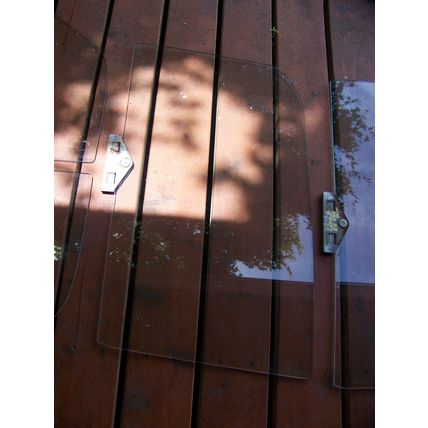 1963 PLYMOUTH VALIANT 2 DOOR SEDAN DOOR & QUARTER PANEL SIDE GLASS OEM 4 PCS