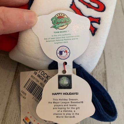 Boston Red Sox Christmas Stocking Team Beans Authentic Baseball XMAS MLB 10" NEW