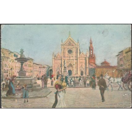 Chiesa Santa Croce, Firenze, 1965 - Scrocchi Cartolina