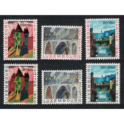 Luxembourg Christmas Paintings 'CARITAS' 6v 1964 MNH SG#750-755