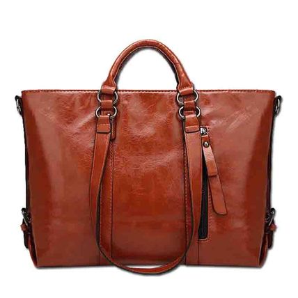Women's Evening Handbag Satin Shoulder Bag Purse Brown