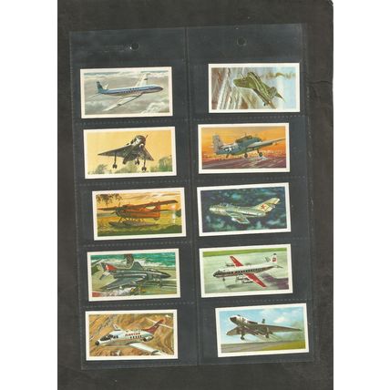 Brooke Bond History of Aviation 1972 Full set in sleeves plus empty album