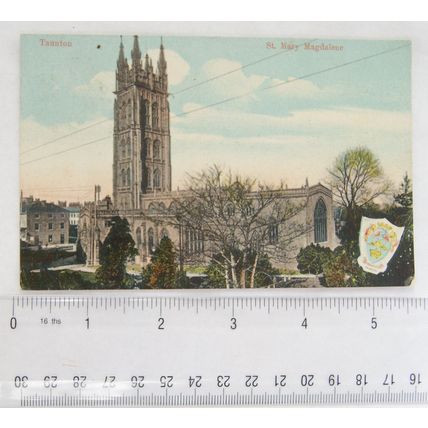 1907 postcard St Mary Magdalene, Taunton