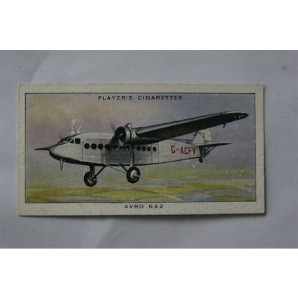 1935 Players Aeroplanes (Civil) No. 6 Avro 642