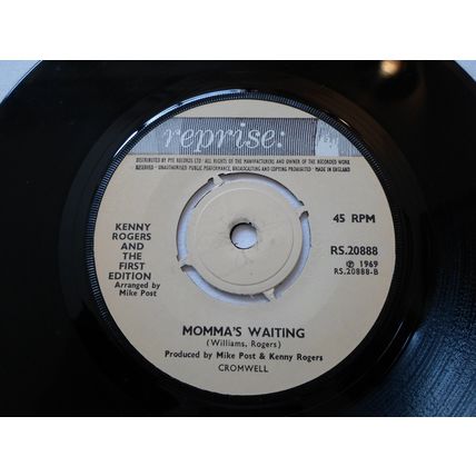7" 1969. KENNY ROGERS. SOMETHING'S BURNING . REPRISE RS20888, NEAR MINT