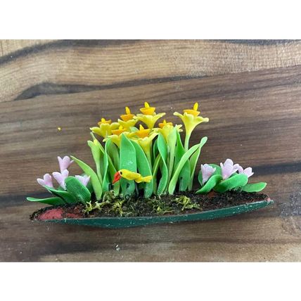 Daffodil Bed for a Dollshouse Garden