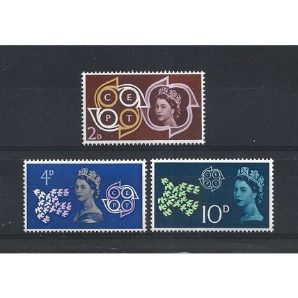 GB.European Postal and Telecommincations set of 3.Mounted Mint.Jul25b