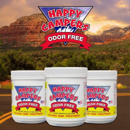 Happy Campers RV Toilet Treatment 18 - Extra Strength Odor Eliminator for Black