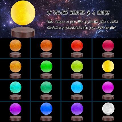 Vgazer Levitating Moon Lamp, 16 Colors 20 Models Floating Moon Lamp,Floating and