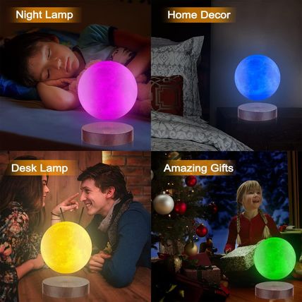 Vgazer Levitating Moon Lamp, 16 Colors 20 Models Floating Moon Lamp,Floating and