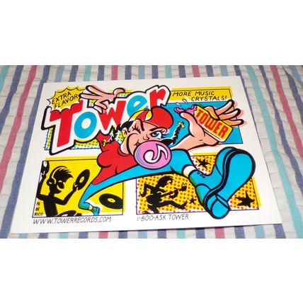 Tower Records 2001 buff bubblegum babe Postcard