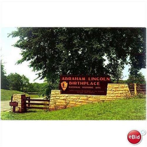 1960's Lincoln Birthplace Signpost Hodgenville, Kentucky
