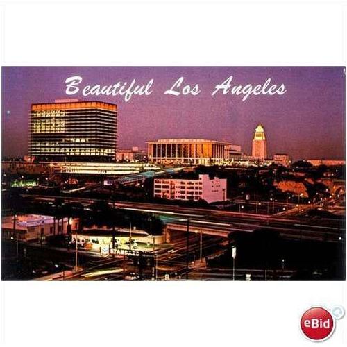 1960's "Beautiful Los Angeles" at night, California