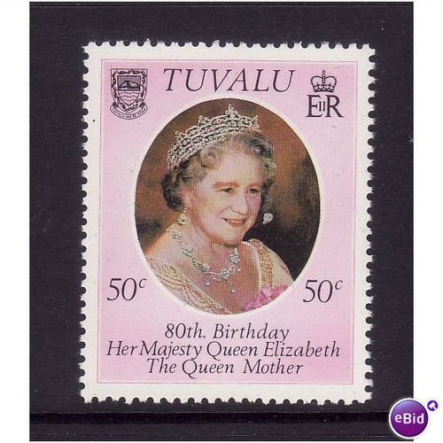 TUVALU 1980 QUEEN MOTHER 50c U/M MINT