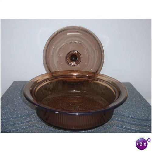 Vintage Pyrex Corning Ware Visions 1.5 Qt. Casserole Dish w/Lid