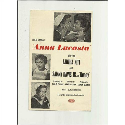 ANNA LUCASTA Eartha Kitt, Sammy Davis Jr Synopsis