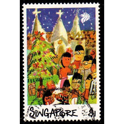 SINGAPUR SINGAPORE [1989] MiNr 0586 ( O/used ) [La] Weihnachten