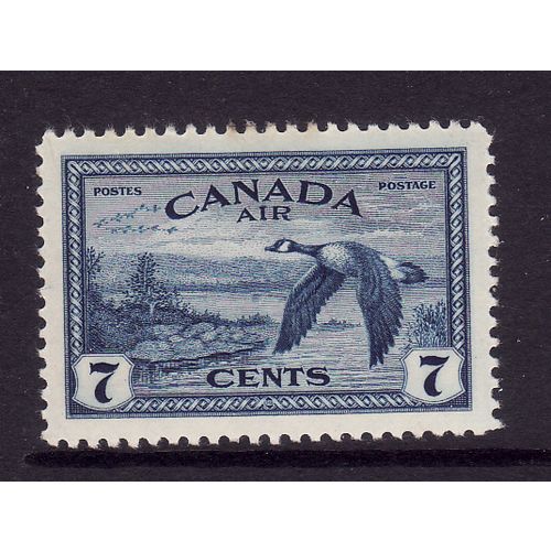 CANADA 1947 CANADA GEESE ( AIR ) 7c BLUE SG 407 M/MINT