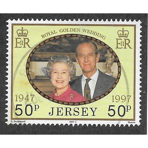 JER 1997 50p 'ROYAL GOLDEN WEDDING ANNIVERSARY' FINE USED (EBID61-983)