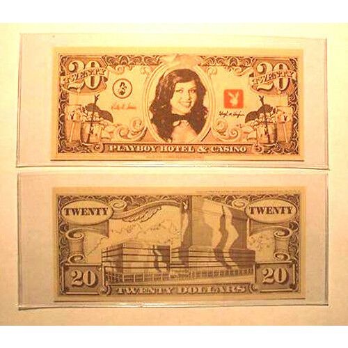 Playboy Casino Fun Nite $20. Bill - Bunny Money - Atlantic City, New Jersey-Mint