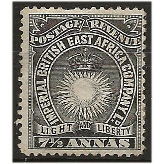 British East Africa 1895 SG30 7 1/2a Black Mounted Mint .. ..