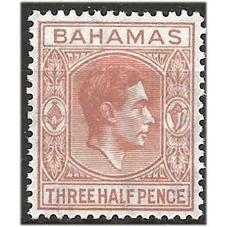 Bahamas 1948 SG151a 1 1/2d Pale Red-Brown Mounted Mint . .. .
