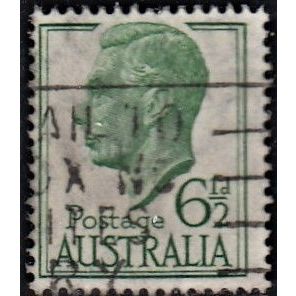 AUSTRALIA, 1952 6.5d George VI, SG 250 (Scott #238A), used