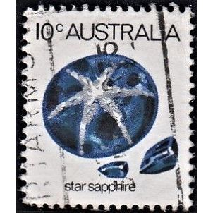 AUSTRALIA, 1974 10c Star Sapphire, SG 552a (Scott #562), used