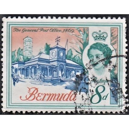 BERMUDA, 1962-68 8d General Post Office, SG 169 (Scott 181), used.