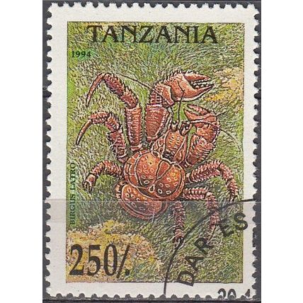 Tanzania 1994 Michel 1927 O Cote (2005) 0.50 Euro Le Crabe de cocotier