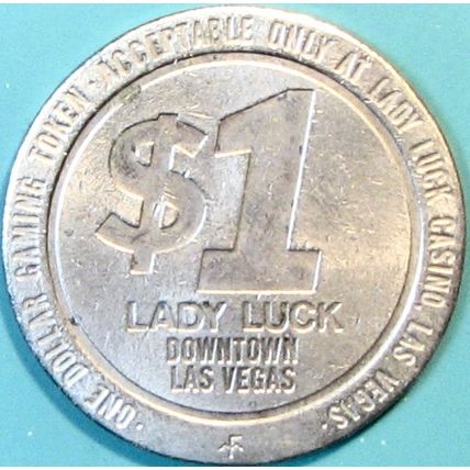 Lady Luck. $1 Casino Token. Las Vegas, NV. 1983. U25.