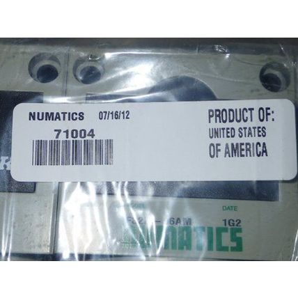 NEW NUMATICS 71004,VS32-06,F32D-06AM FLEXIBLOCK LOCKOUT VALVE MANIFOLD,EF