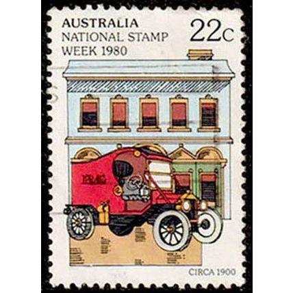 Australia 1980 National Stamp Week PMG Van 22c Used Stamp #3 .