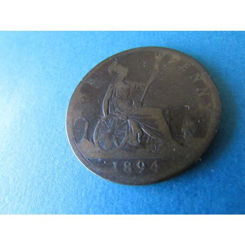 1894 QUEEN VICTORIA ONE PENNY FREE POST. AA.