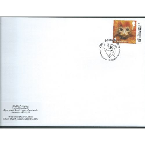2016 1ST 'WWF' + 'ZOO-ANIMAIL-ZOO, SHERIDAN, CHESTER' PMK COVER (EBIDPACK3977)