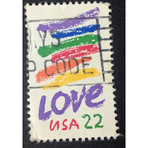 US Stamp #2143 used: 1985 22c Love [4]