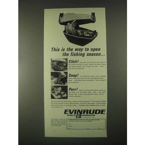 1967 Evinrude 3 hp Lightwin Motor Ad - Fishing Season