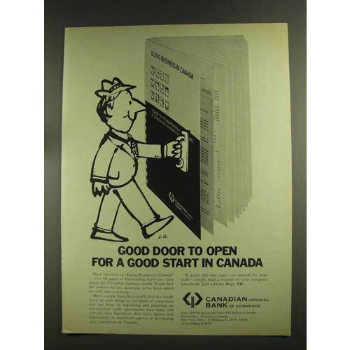 1972 Canadian Imperial Bank of Commerce Ad - Good Door