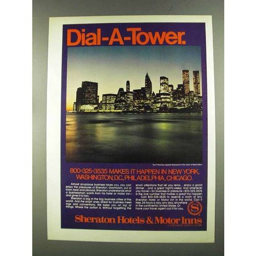 1972 Sheraton Hotels & Motor Inns Ad - Dial-A-Tower