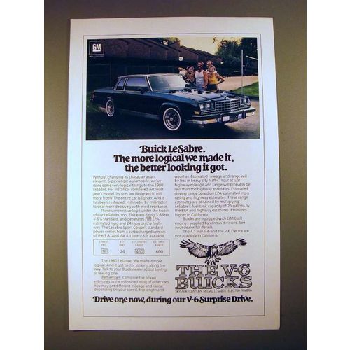 1980 Buick LeSabre Car Ad - More Logical, Better